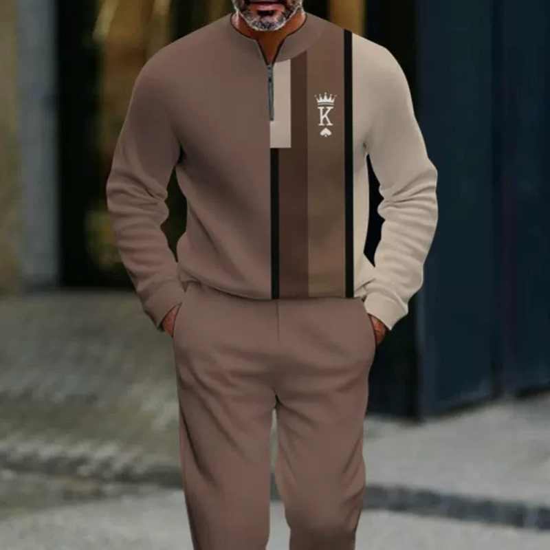 Hernan | Conjunto Jersey con Estampado Gráfico y Pantalones
