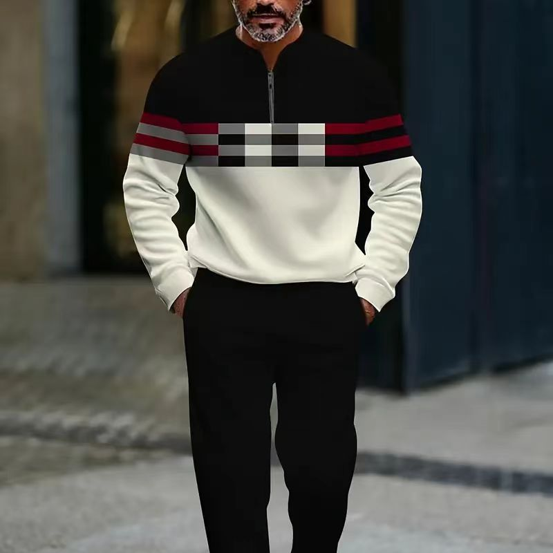 Hernan | Conjunto Jersey con Estampado Gráfico y Pantalones