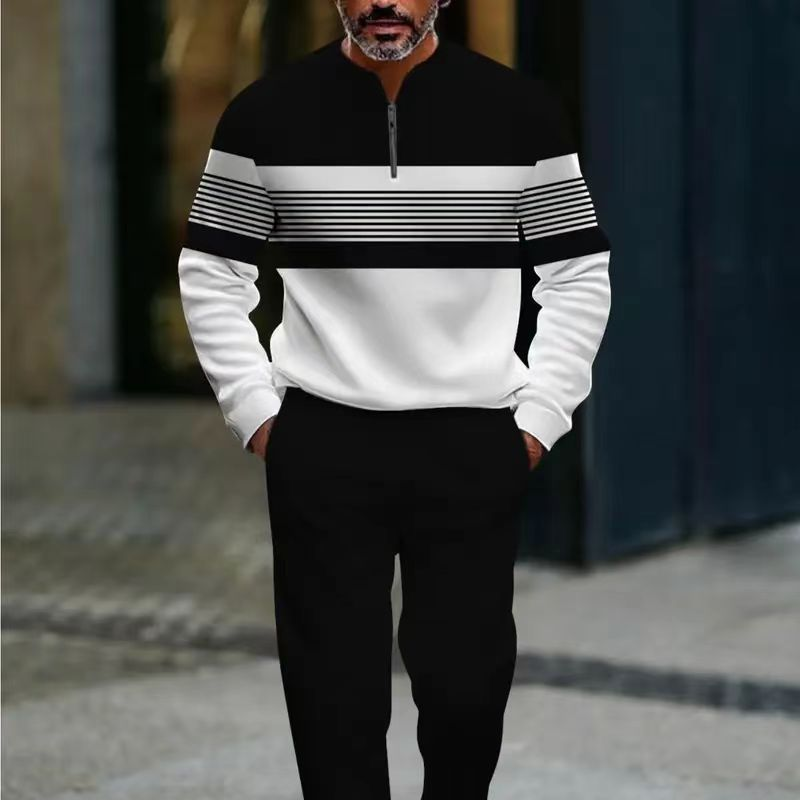 Hernan | Conjunto Jersey con Estampado Gráfico y Pantalones