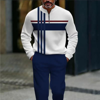 Hernan | Conjunto Jersey con Estampado Gráfico y Pantalones